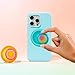 PopSockets Round Phone Grip Compatible with MagSafe, Adapter Ring Included, Phone Holder, Wireless Charging Compatible - Boca Aura