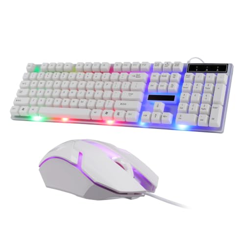 Teclado y ratón gaming con cable USB y diseño ergonómico para largas sesiones de juego 7