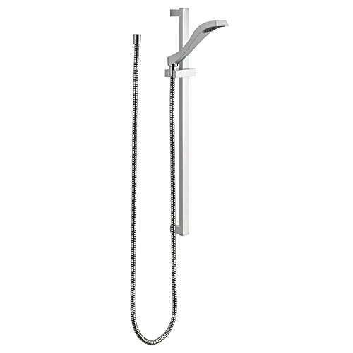 Delta Faucet Dryden Single-Spray Touch-Clean Wall-Mount Slide Bar Hand Held Shower with Hose, Chrome 57051