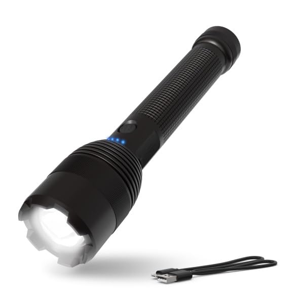 Energizer 10000XT-R Rechargeable LED Tactical Flashlight, 10,000 Lumens, Durable Metal Flashlight with Boost Mode for Extreme Brightness - image 1