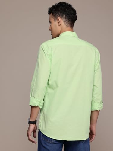 Image of Men's Cotton Linen Solid Shirt | Slim Fit Full Sleeve Casual Shirt | Lightweight | Breaethable | Stylish