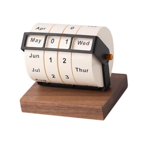 Calendario de escritorio de madera para organizar tu mesa y solucionar el desorden visual 8