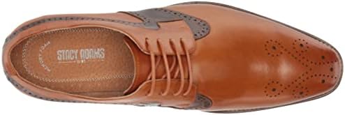 Stacy Adams Men's Palmer Medallion Toe Oxford, TAN Multi, 9 | Image 4