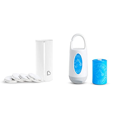 Image of Munchkin® Toss™ Portable Disposable Diaper Pail, 5 Pack and Diaper Bag Dispenser