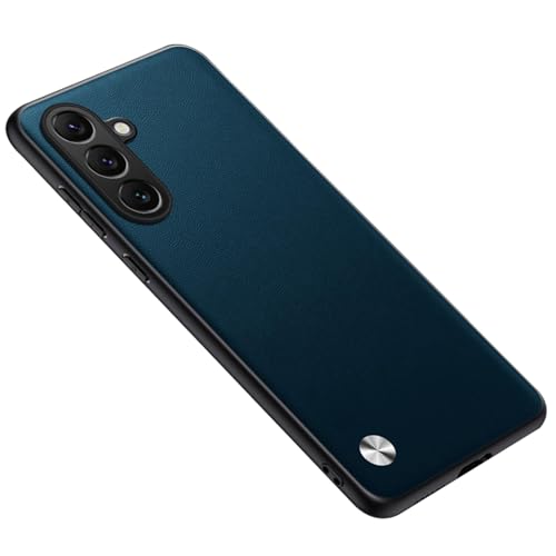 Étui en cuir Galaxy S26 avec housse fine en TPU antichoc de couleur verte