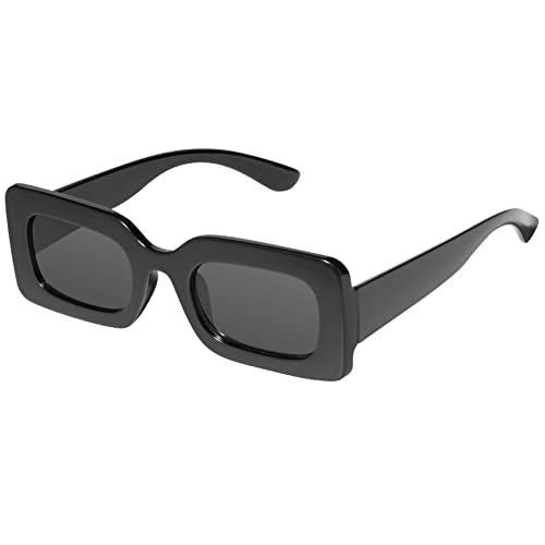 mosanana Trendy Rectangle Sunglasses for Women Men Model-Trimble