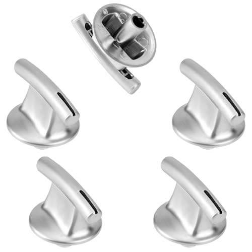 5pcs Upgraded 74007918 Burner Knobs Stove Burner Control Knobs Cooktop Range Knobs Compatible with Jenn Air Replaces KIP 5D02 KIP 5002 74007918 7737P245-60 WP7737P245-60VP