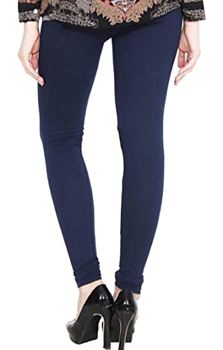 Image of Women's Cotton Chudidar Leggings | Stretchable | High Rise | Full Length | Soft & Comfortable | Ethnic Wear Bottom
