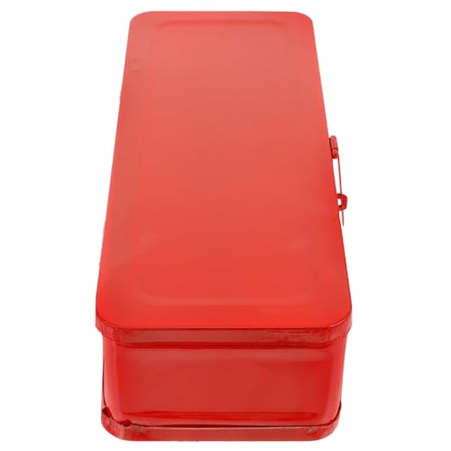 SEWACC Werkzeugkasten aus Metall Verdickte Eisenkiste Auto Werkzeug Lagerung Organizer für Heimwerker und Autoreparatur 13 X 8 X 34cm
