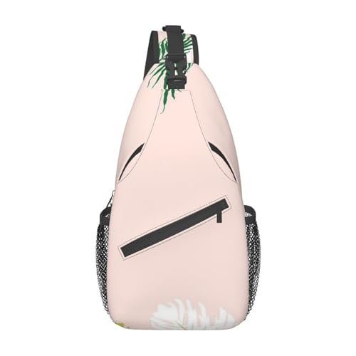 Sac à dos à bandoulière flamants roses noir pour s'organiser léger