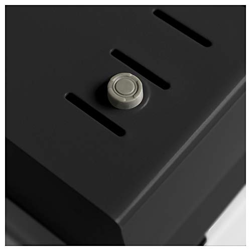 Acrimet 3 x 5 Card File Holder Organizer Box Metal Base Heavy Duty (AZ Index Cards and Divider Included) (Black Color with Clear Crystal Plastic Lid Cover) by Acrimet - Image 7