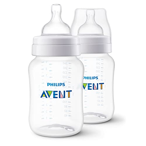 Mamadeira Anti-Colic Transparente Duplo Pack 260Ml, Philips Avent, Transparente