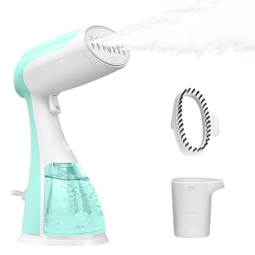 Image of Portable Hand Held Steamer for Clothes - 1350W Handheld Clothes Steamer, 15S Rapid Heating, Garment Wrinkle Remover Fastly Make Clothes Soft, Large-Capacity Iron for Hotels /Travel