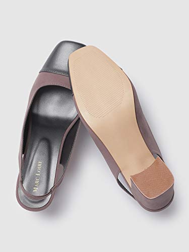 Image of Marc Loire Women's Faux Leather Comfortable Block Heel Sandals for Casual Wear, Party and Formal Occasions.