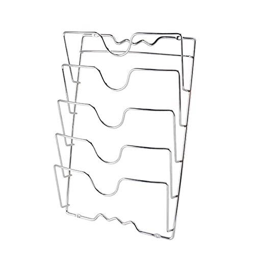 ZHEZHE caoxiaoge Anti-Herbst-Metall-Trocknungs-Pan-Pot-Rack-Abdeckung Deckel-Rest-Ständer-Löffelhalter-Halter Küchenwerkzeug 5-Schicht (Color : Silver) Cover