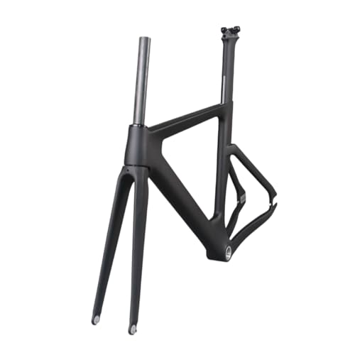 Compatible for 60cm Available Carbon Track Frame Road Frames Fixed Gear Bike Frameset Fork Have Hole(51cm)