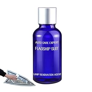 5 Pcs Auto Koplamp Restauratie Kit | Reinigingsset voor auto-renovatieagent,DIY-koplampreparatieset voor het verwijderen van gele blik, zand, verfijnen en polijsten, 30ML