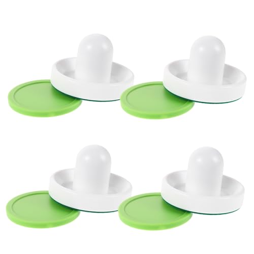 SUPVOX 1 Set Complete Tabletop Hockey Puck and Pusher Kit Pushers Cloths Balls Boost Hand Eye Coordination and Reaction for Fast Paced Ice Hockey Games