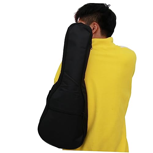 SWOOMEY Bolsa De Transporte para Guitarra Acústica De Bolsa para Guitarra Folk Negra Doble Resistente Al Agua para Instrumentos De Cuerda