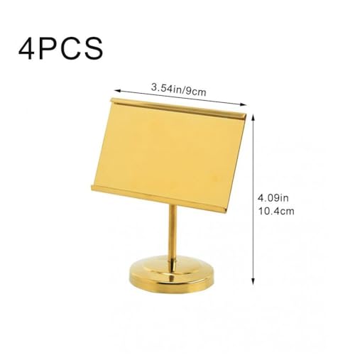 Support de porte-cartes acier inoxydable stable pour menu de table de mariage - 7