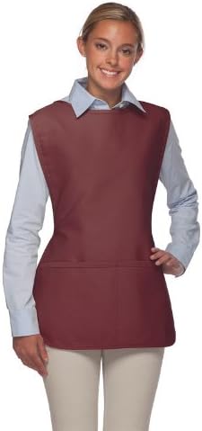 Miniatura 2 de DayStar Apparel Paquete de 12 delantales unisex de 2 bolsillos con lazos laterales y bolsillos profundos, estilo 400