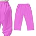Kids Boys Girls Waterproof Rain Pants Windproof Elastic Waist Outdoor Rain Pants Toddler Lightweight (Pink, 7-8 Years)