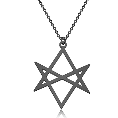 CENWA Unicursal Hexagram Symbol Necklace Stainless Steel Jewelry Unicursal Hexagram Necklace - Main Image