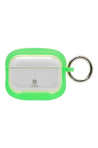 iFace Reflection Neo AirPods Pro 第2世代/第1世代 専用 ケース ポリカーボネート クリアケース (クリアグリーン)【 耐衝撃 カラビナ付き アイフェイス airpodsプロ エアーポッズプロ イヤホンケース 】