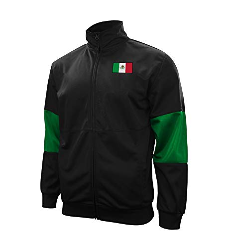 Icon Sports Adult Full-Zip Active Training Touchline Country Soccer Track Jacket | Mexico, X-Large