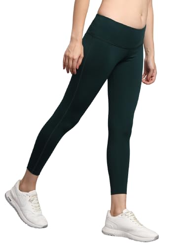 Image of TRUEREVO Sports Leggings for Women-Stretch Dryfit High Waist 7 /8th Gymwear Pants with Back Zipper Pocket-Quick Dry Activewear-Training Tights- for Yoga, Sports, Gym, Workout and Running