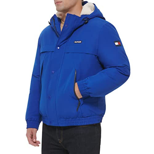 Tommy Hilfiger Men's Arctic Cloth Sherpa Lined Snorkel Jacket, Large4