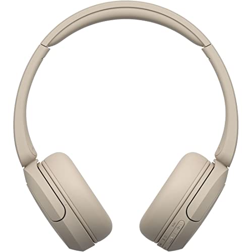 ソニー(SONY) ワイヤレスヘッドホン WH-CH520:Bluetooth対応/軽量設計 約147g/専用アプリ対応により好みの音質にカスタマイズできる「イコライザー」設定対応/ベージュ WH-CH520 C 小