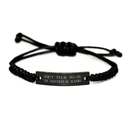 Pulsera Negra Ajustable para Radioaficionado miniatura 1
