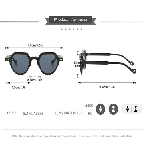 Lunettes de soleil carrées vintage femmes mode classique - 6