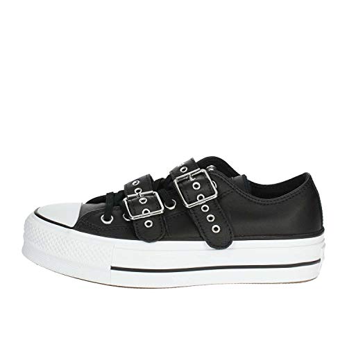 chuck taylor all star lift buckle leather low top