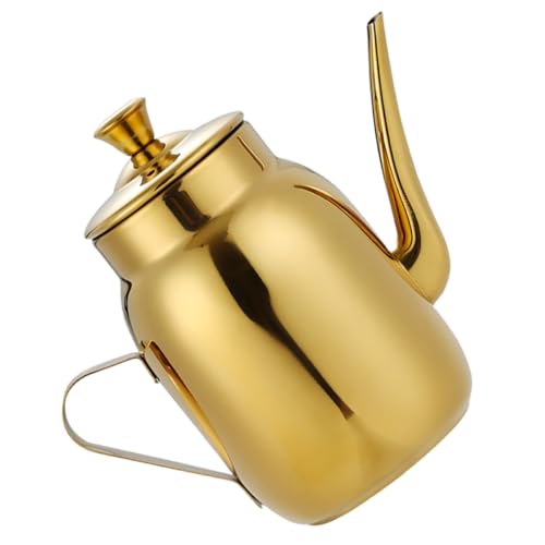 JHKNNK Aceitera y Dispensador de Vinagre de Acero Inoxidable 304 Capacidad de 300 Ml, Diseño Práctico y Anti-Fugas, para Uso en Cocina Casera y Restaurantes
