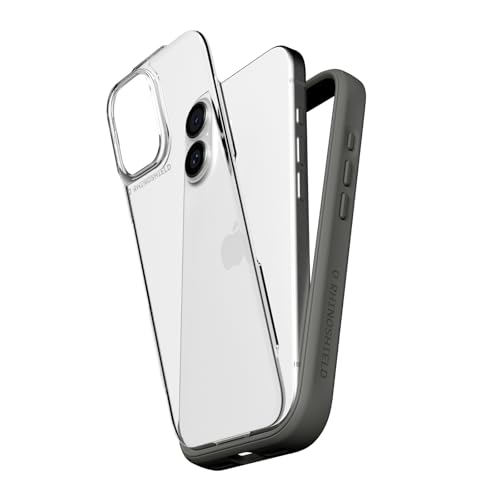Coque antichoc iPhone 17 RhinoShield graphite évite les bris d'écran