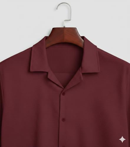 Image of FASHA Men's Half Sleeve Shirt for Men - Casual Summer Shirt, Regular Fit Collared Button Down, Stylish Lightweight Short Sleeve Shirt for Men, Formal & Casual Wear-Pack of 1
