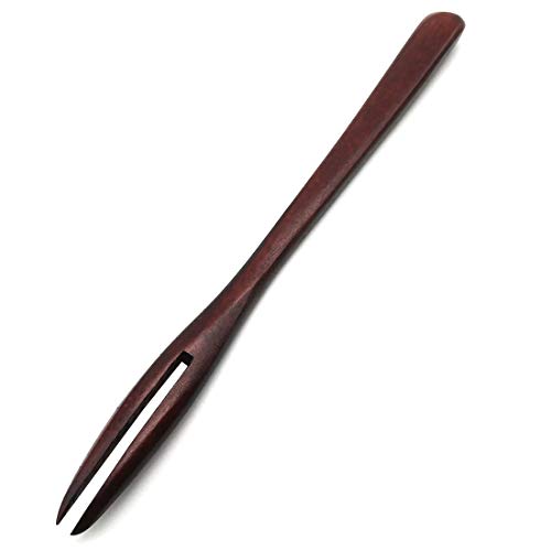 5 Pack Wooden Forks For Eating Desserts, Chips, Snacks, Cereal, Salad, Fruit, Eco-Friendly Japanese Wood Salad Dinner Fork Tableware Dinnerware For Kids Adult #TOP3