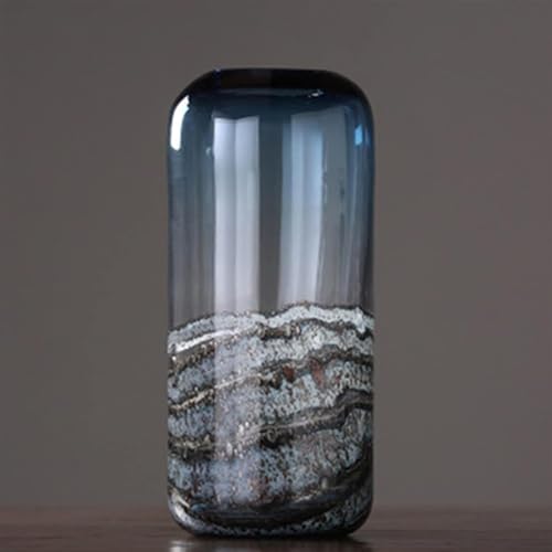Vase à fleurs esthétique vintage bleu grand modèle pour vase de sol