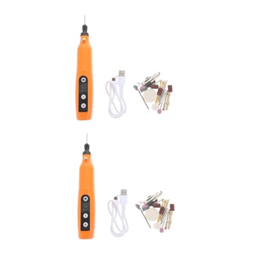 Mipcase 2 Sets Sanding Mini Rotary Tool 5-speed Charging Lightweight Portable for Home Professional Use
