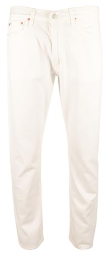 POLO RALPH LAUREN Men's Big & Tall Varick Slim Straight Garment Dyed Jeans Wht 46BX30