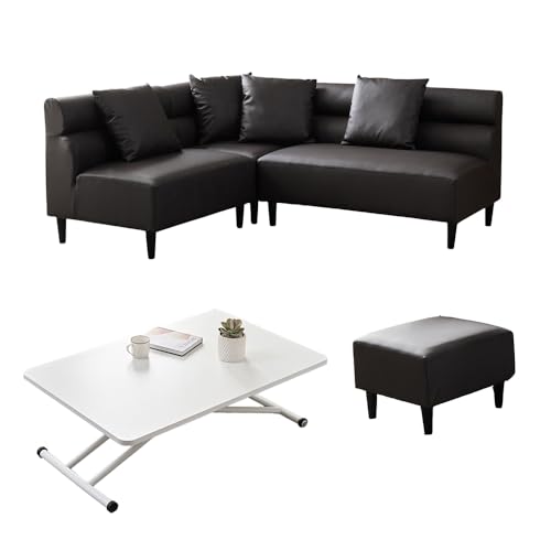 SHUNOVO �_�C�j���O�\�t�@�[�e�[�u���Z�b�g �_�C�j���O�\�t�@ ���~���e�[�� 4�l l�� ���U�[ �����~���V�� �J�E�`�\�t�@�[ 3�l�|�� ��195 ���� �h�� �\�t�@�Z�b�g �I�b�g�}�� ���� �R�[�f�����C �z �r�t�� �������T�C�Y ���[�\�t�@ (�_�[