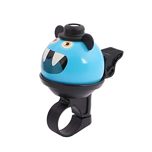 N+1 Kids Bike Bell- 360° Rotatable Cartoon Cycling Bell For Girls And Boys With Loud, Clear Ring (Blue) #TOP4
