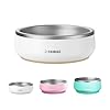 Pawaii Small Dog Bowls 12 oz Food Water Bowl Designed for Puppies and Cats with Non Slip Rubber Base Upgraded Metal Insulated Double Stainless Steel Bowls