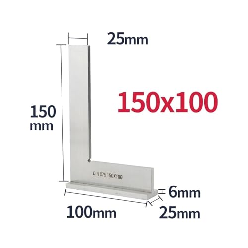 Escuadra metálica para carpintería 90 grados 150x100 mm miniatura 2