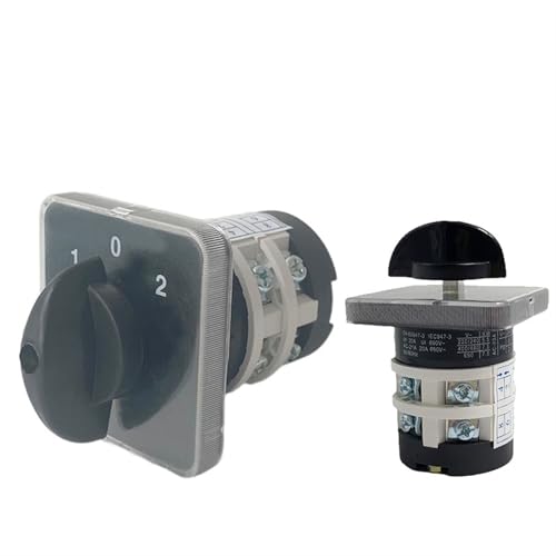 Interruptor de leva para control de cuadros eléctricos con selector rotativo 20A YMZ12-20/2