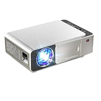 Dkian T6 Ultra Upgraded LCD Android Projector 1280x720P HD 4000 Lumens Mini LED Projector Home Theater Beamer WiFi USB VGA Miracast 1+8G Android 10 Version(Silver)