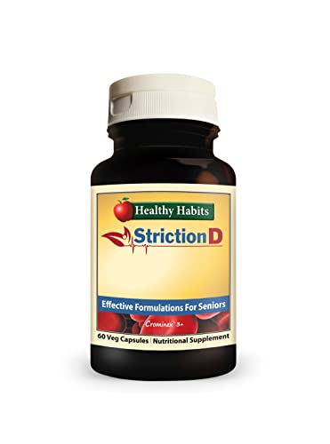 Healthy Habits StrictionD with Glucohelp, Banaba Extract, Ceylon Cinnamon & Crominex 3+ is 100% All Natural