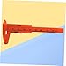 Veemoon Mini Plastic Vernier Caliper Orange Sliding Gauge with Dual Internal External Measurement for Jewelry Beads Buttons and Industrial Use